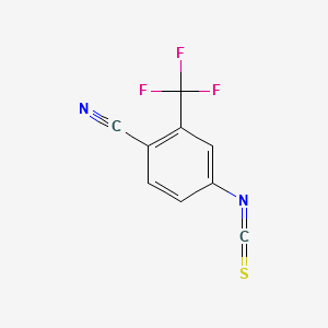 4-Isothiocyanato-2-(trifluoromethyl) Benzonitrile structure, CAS 143782-23-4