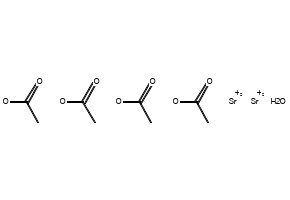 Strontium Acetate structure, CAS 14692-29-6