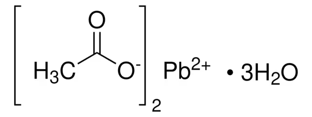 Lead (II) Citrate trihydrate structure, CAS 6107-83-1
