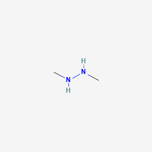 1,2-Dimethyl hydrazine structure, CAS 540-73-8