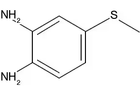 1,2-Benzenediamine, 4-(methylthio)- structure, CAS 67469-02-7