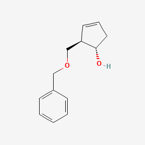 (1S, 2R)-2-(Benzyloxymethyl)-1-hydroxy-3-cyclopentene structure, CAS 110567-21-0