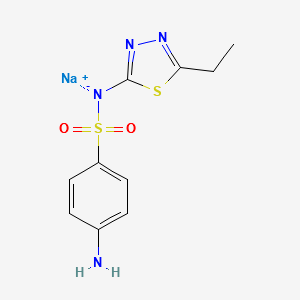 Sodium sulfaethylthiadiazole structure, CAS 1904-95-6