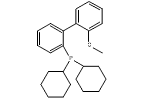 2-(Dicyclohexylphosphino)-2'-methoxybiphenyl structure, CAS 255835-82-6
