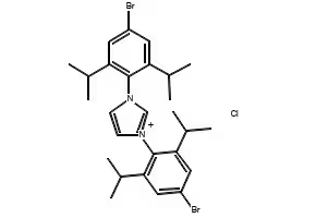1,3-Bis(2,6-diisopropylphenyl)-1H-imidazol-3-ium tetrafluoroborate structure, CAS 286014-25-3
