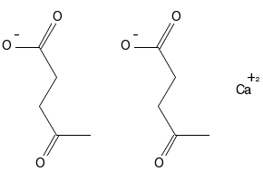CALCIUM LEVULINATE structure, CAS 591-64-0