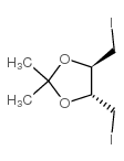 (+)-TRANS-4 5-BIS(IODOMETHYL)-2,2-DIMETHYL-1 3-DIOXOLANE structure, CAS 58342-57-7