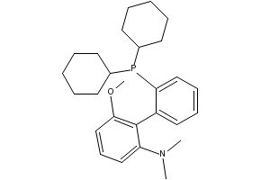 2'-(dicyclohexylphosphino)-6-methoxy-N,N-dimethylbiphenyl-2-amine structure, CAS 1160556-61-5