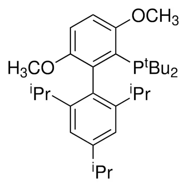 Di-tert-butyl(2',4',6'-triisopropyl-3,6-dimethoxybiphenyl-2-yl)phosphine structure, CAS 1160861-53-9
