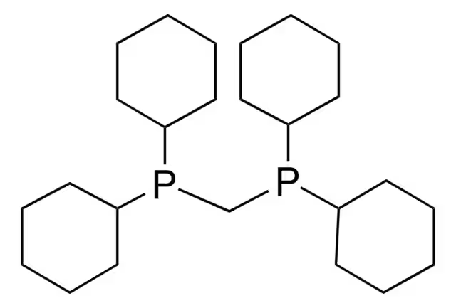 Bis(dicyclohexylphosphino)methane structure, CAS 137349-65-6
