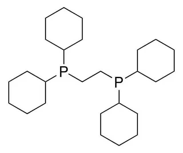 1,2-Bis(dicyclohexylphosphino)ethane structure, CAS 23743-26-2