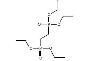 1,2-bis(diethyl-phosphonato)ethane structure, CAS 995-32-4
