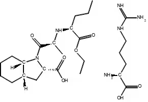 Perindopril L-Arginine structure, CAS 612548-45-5