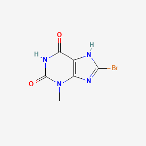 8-Bromo-3-methyl-xanthine structure, CAS 93703-24-3
