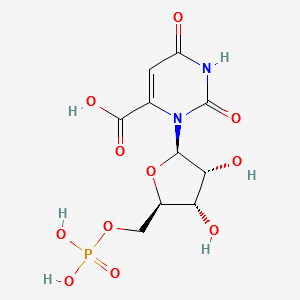 3-[(2R,3R,4S,5R)-3,4-dihydroxy-5-(phosphonooxymethyl)oxolan-2-yl]-2,6-dioxopyrimidine-4-carboxylic acid structure, CAS 2149-82-8