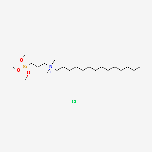 TETRADECYLDIMETHYL(3-TRIMETHOXYSILYLPROPYL)AMMONIUM CHLORIDE structure, CAS 41591-87-1