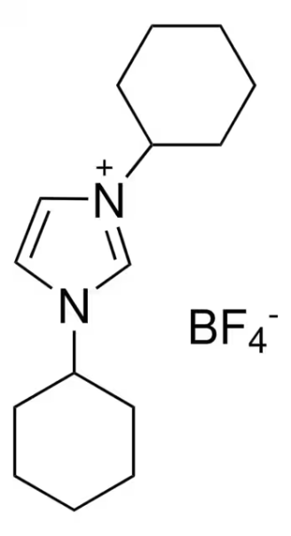 1,3-DICYCLOHEXYL-IMIDAZOLIUM TETRAFLUOROBORATE structure, CAS 286014-38-8