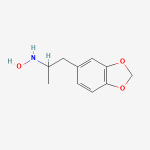 N-hydroxy-1-(3,4-methylenedioxyphenyl)-2-aminopropane structure, CAS 74698-47-8