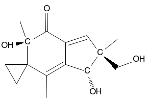 illudin S structure, CAS 1149-99-1