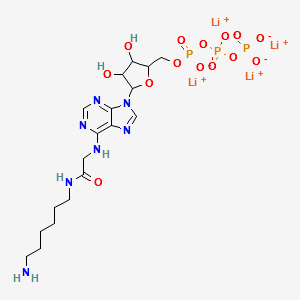 N6-([6-Aminohexyl]carbamoylmethyl)adenosine 5′-triphosphate lithium salt structure, CAS 98704-19-9