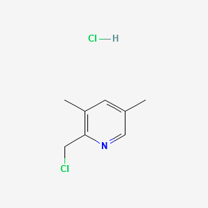 3,5-DIMETHYL 2-CHLORMETHYL PYRIDINE.HCL structure, CAS 73590-93-9