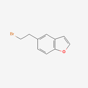 5-(2-Bromoethyl)-benzofuran Synonyme  Benzofuran, 5-(2-bromoethyl)-; 5-(2-Bromoethyl)benzo[2,3-b]furan structure, CAS 133034-06-7
