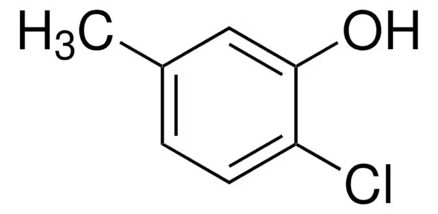 2-CHLORO-5-METHYLPHENOL structure, CAS 615-74-7