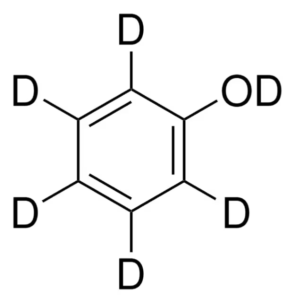 Phenol-d6 structure, CAS 13127-88-3