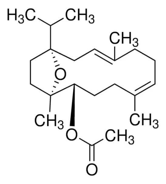 Acetyl incensole structure, CAS 34701-53-6