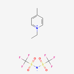 1-ETHYL-4-METHYLPYRIDINIUM BIS(TRIFLUOROMETHYLSULFONYL)IMIDE structure, CAS 712355-03-8