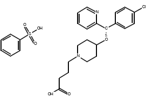 Bepotastine Besilate structure, CAS 190786-44-8