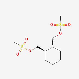 (R,R)-1,2-bis(methanesulfonyloxymethyl)cyclohexane structure, CAS 186204-35-3