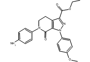ethyl 6-(4-aMinophenyl)-1-(4-Methoxyphenyl)-7-oxo-4,5,6,7-tetrahydro-1H-pyrazolo[3,4-c]pyridine-3-carboxylate structure, CAS 503615-07-4
