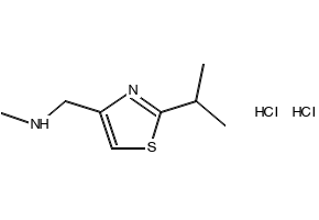 1-(2-isopropylthiazol-4-yl-N-MethylMethanaMine structure, CAS 1185167-55-8