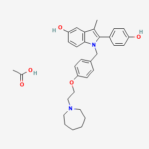BAZEDOXIFENE ACETATE structure, CAS 198481-33-3
