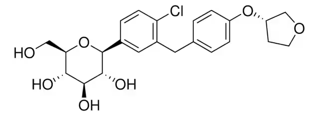 EMpagliflozin structure, CAS 864070-44-0