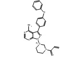Ibrutinib structure, CAS 936563-96-1
