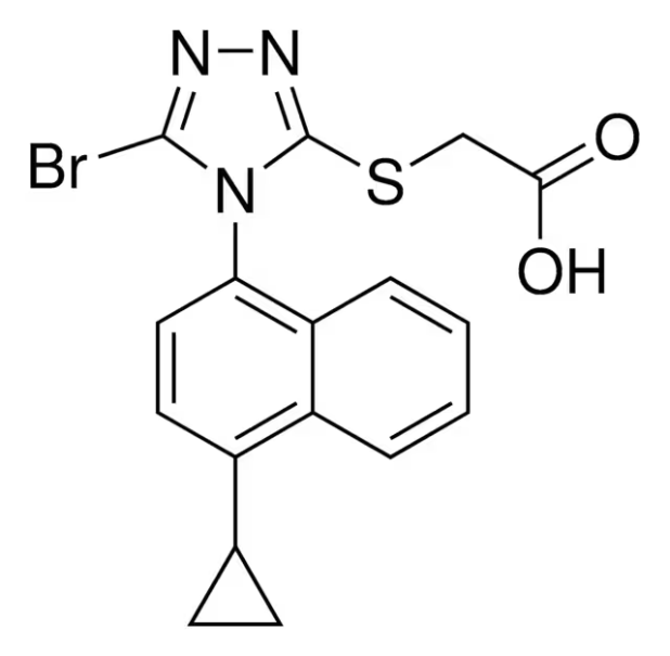 RDEA 594 structure, CAS 878672-00-5