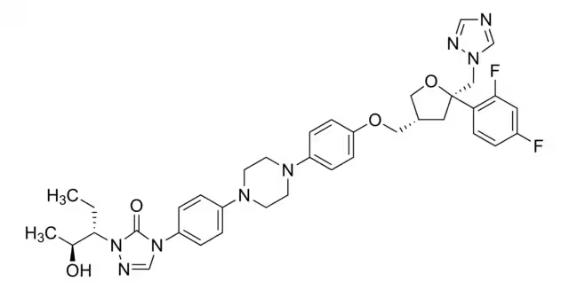 Posaconazole structure, CAS 171228-49-2