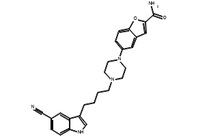 VILAZODONE structure, CAS 163521-12-8