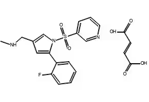 Vonoprazan FuMarate structure, CAS 881681-01-2