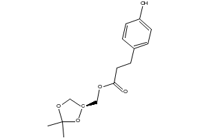 (4S)-(2,2-dimethyl-1,3-dioxolan-4-yl)-3-(4- hydroxybenzene) propanoic acid,methyl ester structure, CAS 144256-11-1