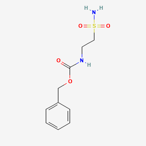 (2-Sulfamoyl-ethyl)-carbamic acid benzyl ester structure, CAS 136027-17-3