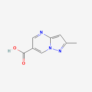 2-Methylpyrazolo[1,5-a]pyriMidine-6-carboxylic acid structure, CAS 739364-95-5