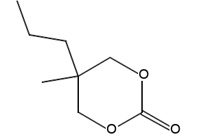 5-methyl-5-propyl-1,3-dioxan-2-one structure, CAS 7148-50-7