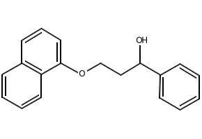 3-(1-Naphthalenyloxy)-1-phenyl-1-propanol structure, CAS 908291-72-5