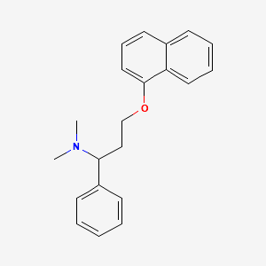 -[2-1-NAPHTHOXY)ETHYL]BENZYLAMINE / 3-(1-NAPHTHOXY)-1-PHENYL PROPYLAMINE structure, CAS 119356-76-2