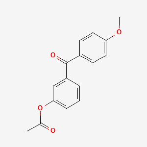 3-ACETOXY-4'-METHOXYBENZOPHENONE structure, CAS 108-89-7