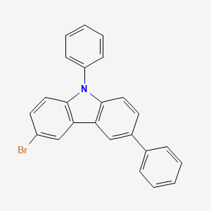 3-broMo-6,9-diphenyl-9H-carbazole structure, CAS 1160294-85-8