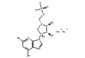 XANTHOSINE 5'-MONOPHOSPHATE DISODIUM SALT structure, CAS 25899-70-1